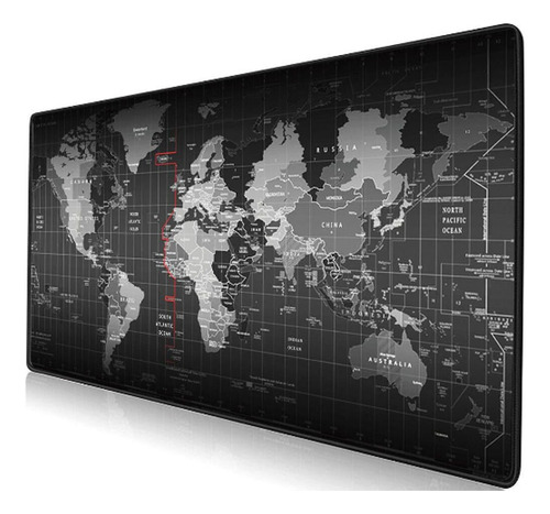 Mouse Pad Gamer 90x40cm Antideslizante Mapa Mundi Escritorio