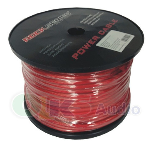 Rollo Cable X Corriente Cal 4 30mt. Rojo Rockseries Pc430rd