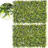 Kit 2 Placas De Samambaia 40x60 Jardim Vertical Artificial