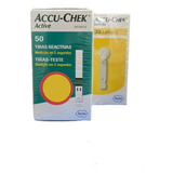 50 Tiras Accu-chek Active + Accu-chek Spftclix 25 Lancetas Color Azul Petróleo