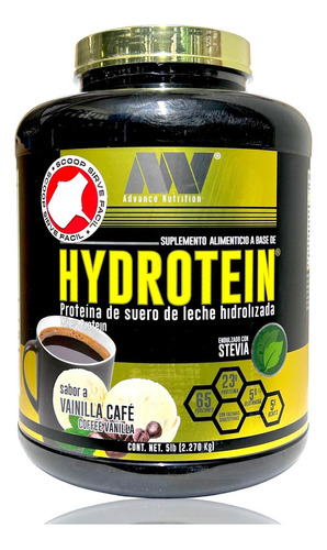 Hydrotein Whey Protein Vainilla Café 5 Lbs Advance Nutrition