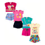 Lote 6 Peças De Roupa Infantil Menina Atacado Feminino Verão