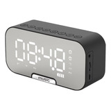 Radio Reloj Despertador Digital Parlante Bluetooth Y Espejo