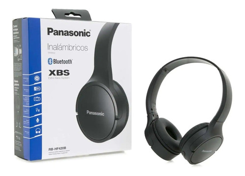 Audífonos Bluetooth Panasonic Rb-hf420b Xbs Bateria 50hrs