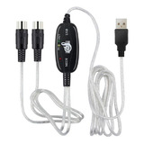 Cable Midi A Usb 2.0 / Adaptador Teclado Sintetizador A Pc