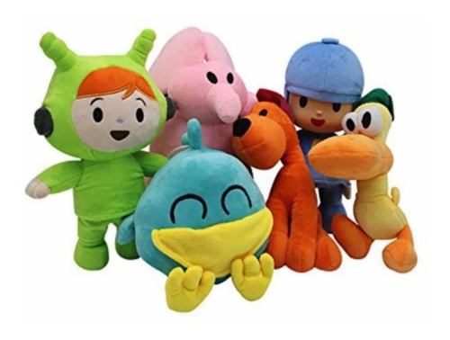  Peluchep  Pocoyo Y Amigos Pato Eli Loula  Hermosos Peluches