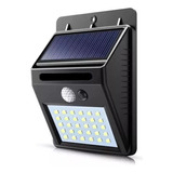 Foco Solar Led Jardín Reflector Con Sensor - 30 Led - Luz Bl