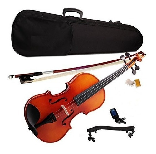 Violín 4/4 Cippriano Estuche+arco+resina+soporte+afinador