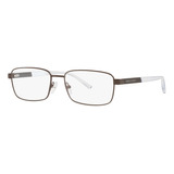 Lentes Armani Exchange Ax1050 6001 Marrón Mate Oftalmico 