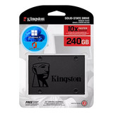 Ssd Kingston De 240 Gb Con Windows 11 Instalado Y Paquete De Oficina De Color Negro