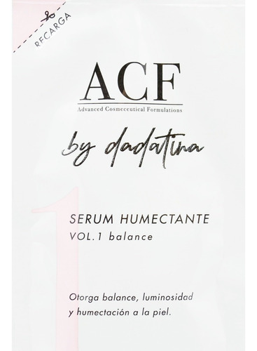 Acf Dadatina Refill Serum Vol 1 Balance Humectante Facial 6c