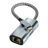 Adaptador Usb C A Ethernet De 2,5 G, Compatible Con Usb Tipo