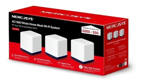 Mercusys Roteador Wi-fi Mesh Ac1900 Halo H50g (pack C/3)