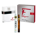 F By Ferragamo 100ml  Caballero Original+perfume Cuba 35ml