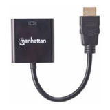 Convertidor Hdmi Macho A Vga Hembra Manhattan Negro /v