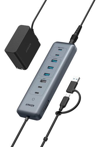 Anker Usb-c Hub, Concentrador De Datos 11 En 1 De 10 Gbps Co