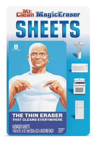 Toallitas De Limpieza Mr Clean Magic Eraser Sheets 8 Un