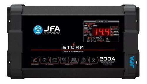 Fonte Automotiva Jfa 200a 3000w Bivolt Automático Voltímetro