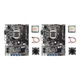 2 Placas Base Para Minería B75 Eth+cpu Aleatoria+ventilador