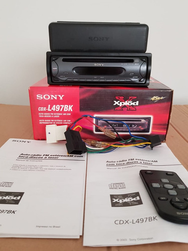 Auto Rádio Cd Player Sony Xplod Cdx-l497bk + Controle Remoto