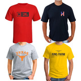 Kit Camisas Masculinas King Texas Farm Country Promoção 4uni
