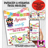 Invitación Fiesta Mexicana Digital Imprimible