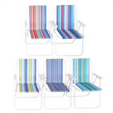 Silla Playa Camping Piscina Verano Plegables Colores