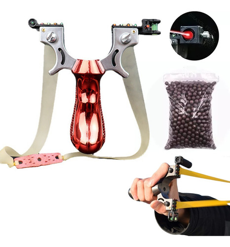 Resortera Slingshot Profesional Láser Para Exteriores