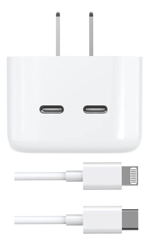 Cargador Carga Rápida 50w Tipo C Lightning Para Mac, Apple