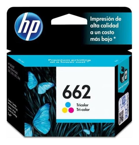 Cartucho Tinta Hp 662 Color Cz104al Original Kt