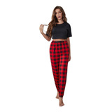 Conjunto De Pijama Para Mujer, Pantalones Cortos Con Cordón