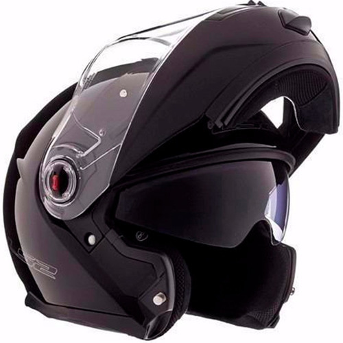 Casco Moto Rebatible Ls2 Ff 370 Easy Negro Full Devotobikes