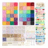 10680 Piezas, 48 Colores,   De Arcilla Hacer Joyas, Kit...