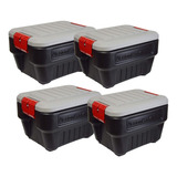 Rubbermaid 4 Contenedor Almacenar Caja Herramientas Multiuso