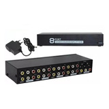 Distribuidor De Sinal Av 1x8 Splitter Av 8 Portas Simultanea