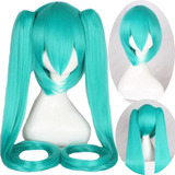 Peruca Vocaloid Hatsune Miku 110cm Cosplay Pronta Entrega