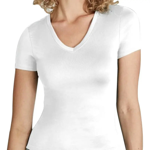 Playera Holly Land 326n Blanco Para Dama