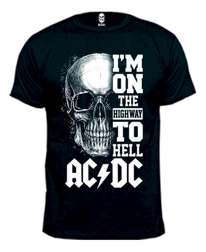 Remera Ac/dc Rock I´m On The Highway To Hell