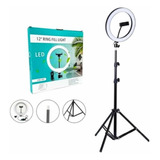 Aro De Luz De 26cm+tripode Ajustable Con Soporte Celular