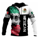 Sudadera Con Capucha Mexican Skull Mexico Playeras 3d Sudad