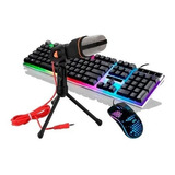 Kit X 3 Unidades Gamer Teclado + Microfono + Mouse Streaming