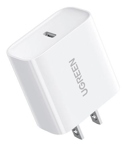 Cargador Ugreen Usb Tipo C Carga Rápida 20w. Blanco