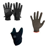 Guantes Con Cierre + Guantes Primera Piel + Cuello Bitemarke