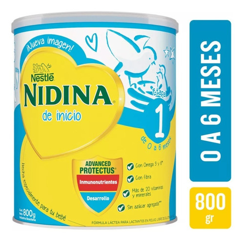 Nestlé Nidina 1 Fórmula Lactea Para Bebé 800g