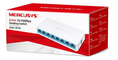 Mercusys Ms108, Switch De Escritorio De 8 Puertos 10/100mbps