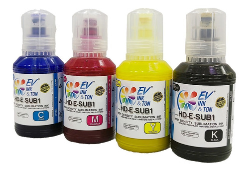 Tinta Sublimar Sublimación Evt C M Y K  125ml Ecofit Serie L