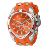 Reloj Para Hombres Invicta Bolt 40322 Naranja, Acero