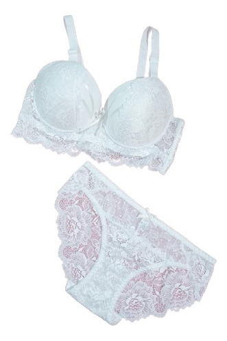 Conjunto Lenceria Sexy 2 Piezas Floral Minimalista Dama