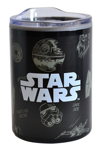 Termo Star Wars Bebida Fría O Caliente 350 Ml Color Negro