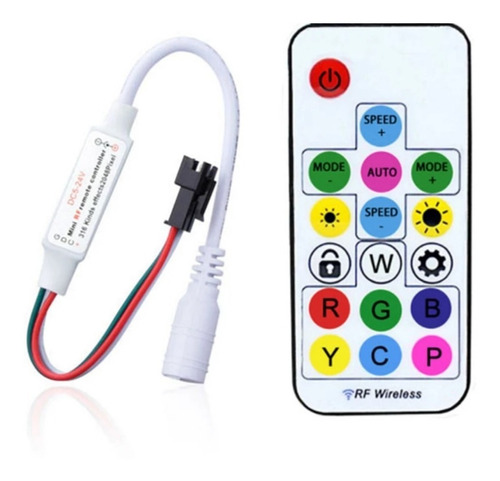 Controladora Fita Led Rgb Digital 2048p Ws2811 2812b Sp104e